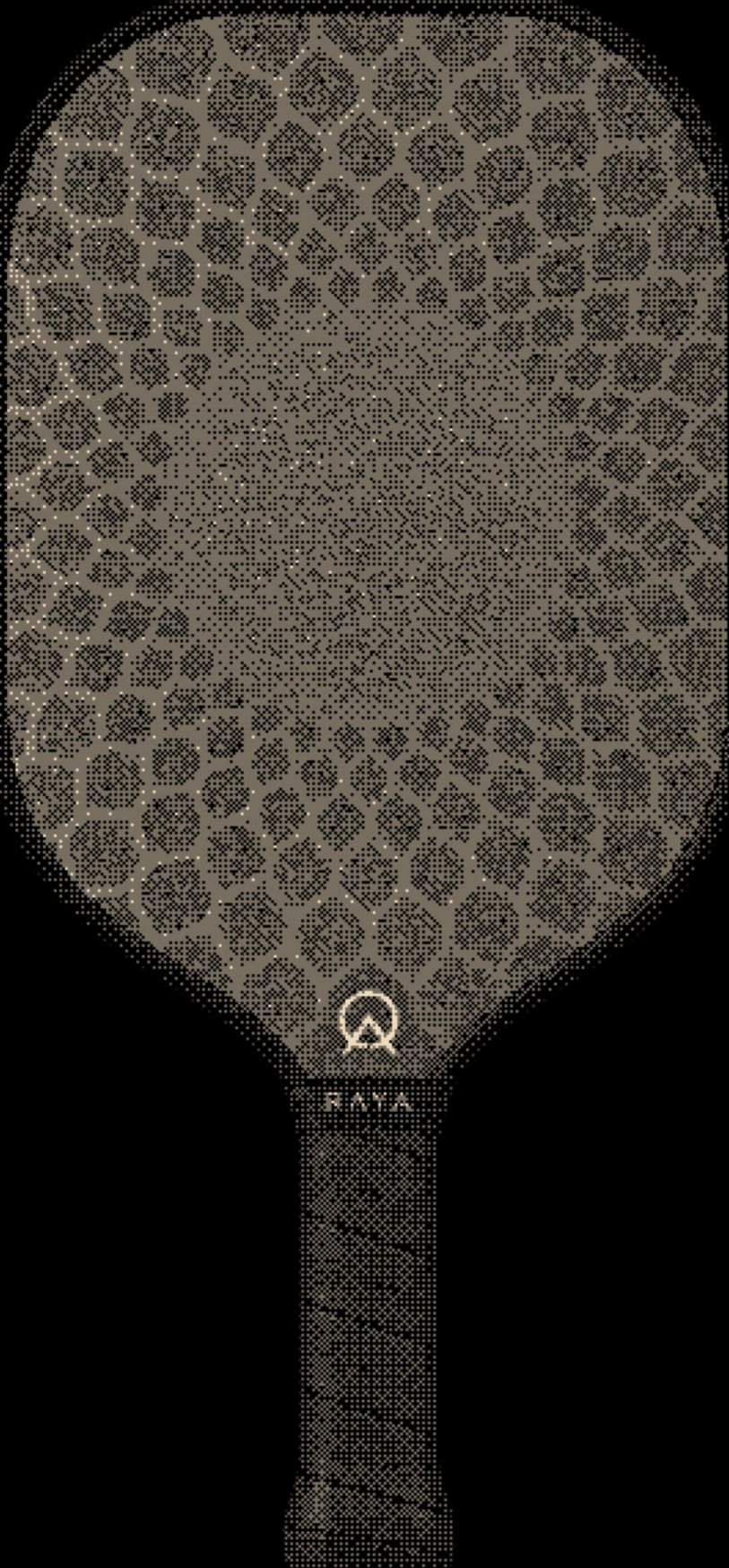 The Raya Drop 01 paddle, its face patterned after a Qutb Shahi dome